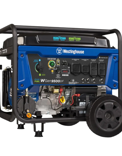 Westinghouse 12500 Watt Dual Fuel Home Backup Portable Generator, Remote Electric Start, Transfer Switch Ready, Gas and Propane Powered