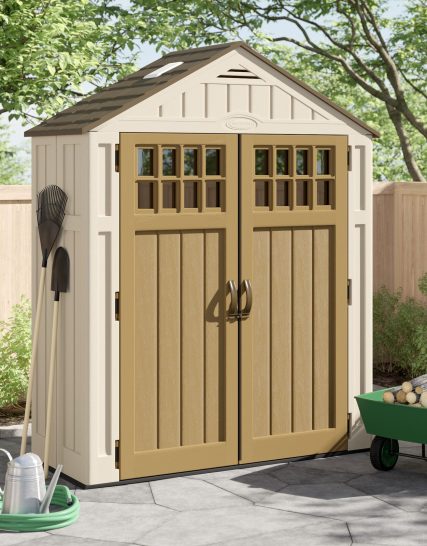 Everett Outdoor 6 ft. W x 3 ft. D Plastic Storage Shed