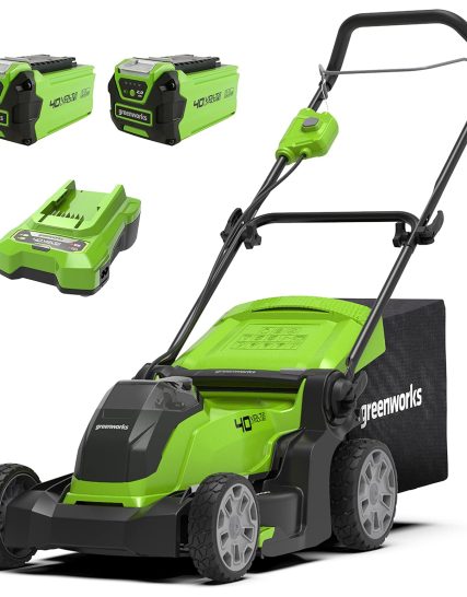 Greenworks G40LM41K2X Cordless Lawnmower for Lawns up to 500m²