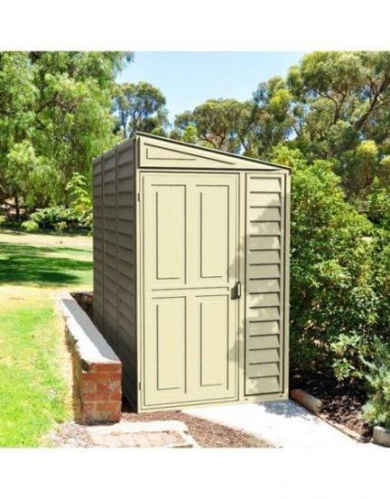 4 ft. W x 8 ft. D Plastic Lean-To Storage Shed